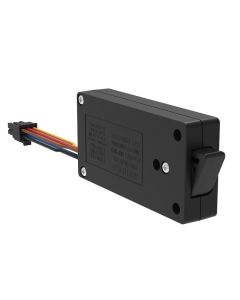 Miniature Electronic Slide Bolt, Side Mount, With Microswitch, Without Mechanical Override, Plastic, Black
