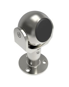 Magnetic Catch, Adjustable Height Swivel, Polished Stainless Steel