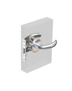 McCoy Entry Door Latch, Nova Handle without Privacy Knob, Right Hand Out or Left Hand In, 28 - 37mm (1.13 - 1.50 in) Door Thickness, Chrome