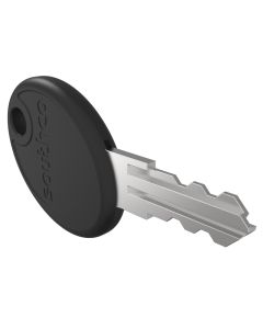 Key, 1 Reversible, Brass, Nickel Plated, Code R001