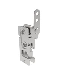 Rotary Push-to-Close Latch, Small Size, Single Stage, In-Line Lever, 7.2 mm Through Hole, Stainless Steel, Passivate