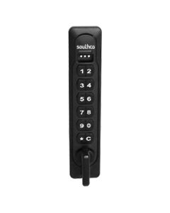 Self Contained Electronic Locking System, Electronic Access - Key Pad, Vertical, Black