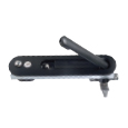 Use with Linear Actuator Large Size 150 mm Without Padlock Hasp CH 751 Key 2 Keys Included Powder Coated Southco H3-60-101-150 Swinghandle Latch Zinc Alloy 5.9 in Black Sealed 